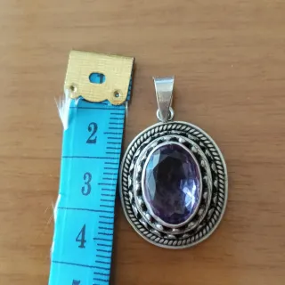 Ciondolo Argento 925 e Ametista naturale