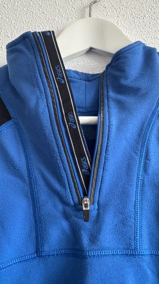 Chaqueta Asics Running Media Cremallera Azul