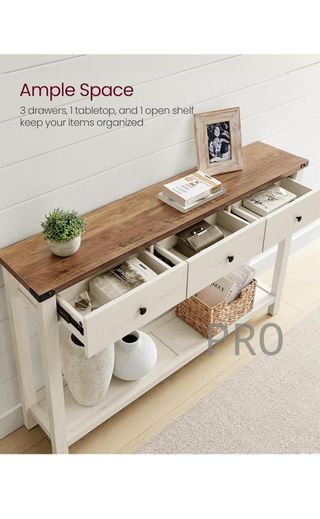 Mesa consola para pasillo, mesa de sofá delgada para sala de estar