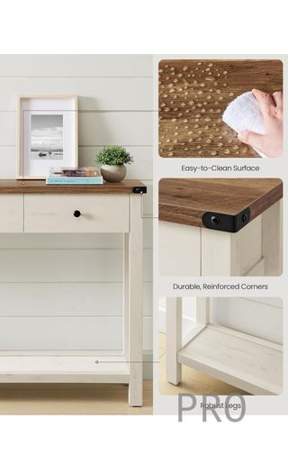 Mesa consola para pasillo, mesa de sofá delgada para sala de estar