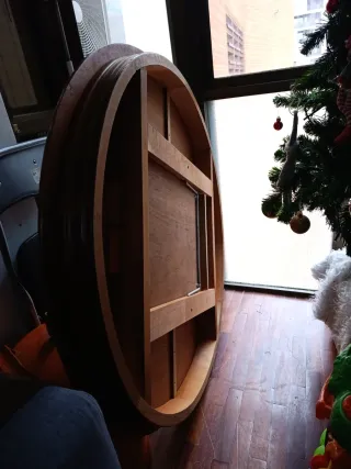 Mesa redonda extensible clásica