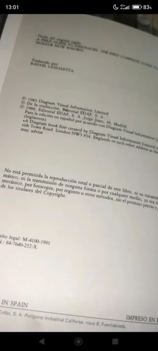 Guia De Campo De Los Dinosaurios