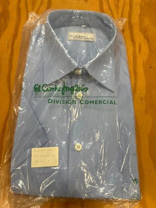 Camisa de vestir azul El Corte Inglés Talla 4