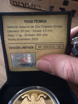 Moneda Conmemorativa Francisco Franco Ed. Limitada