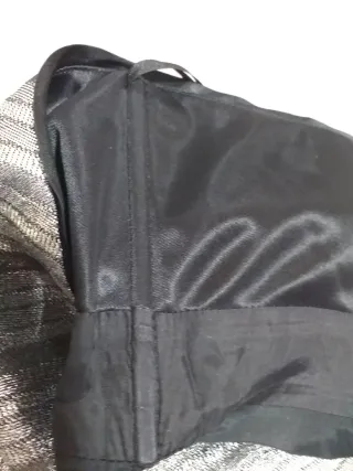 Mango Vestido fiesta plateado Talla S