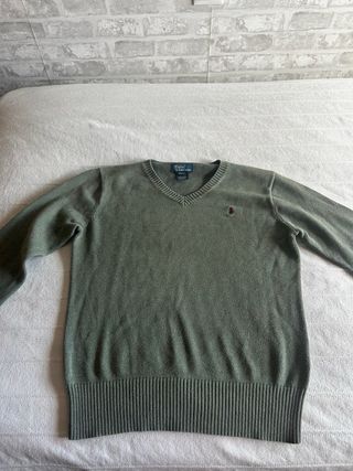 Jersey Polo Ralph Lauren Verde Talla niño 10-12