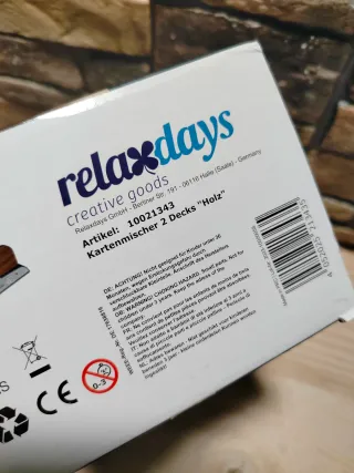 Relaxdays Mezclador automático de cartas