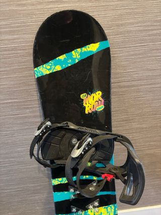 Tabla de Snowboard con Fijaciones