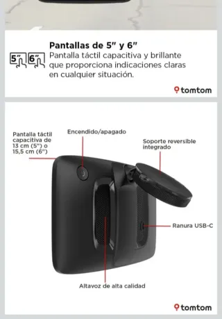 Navegador para coche  GPS TomTom con wifi