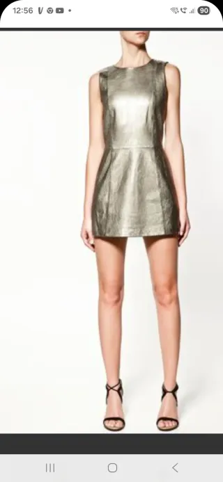 Vestido fiesta Metalizado mini