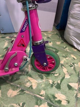Patinete 2 ruedas rosa y morado
