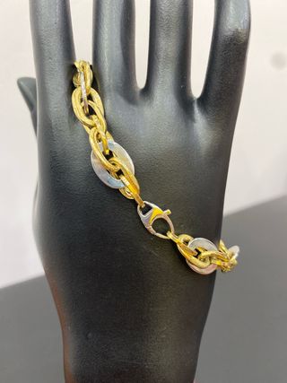 Pulsera Oro 18k Eslabones Ovalados