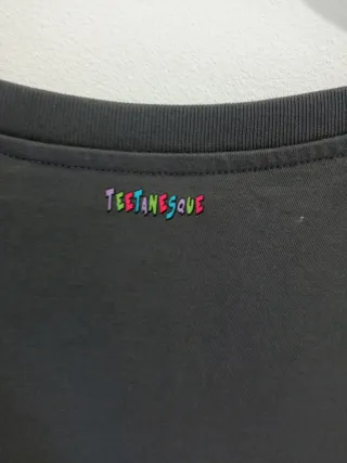 Camiseta mujer manga corta gris antracita