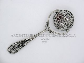 Sonaglino L.Argento Bomboniera Battesimo Sonaglini