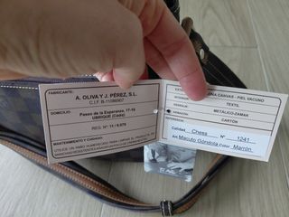 Bolso El Potro ajedrez nuevo