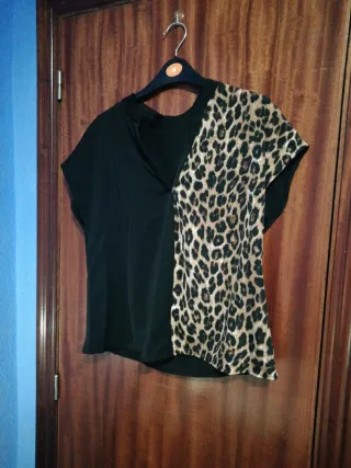 Blusa Shein Talla S Leopardo