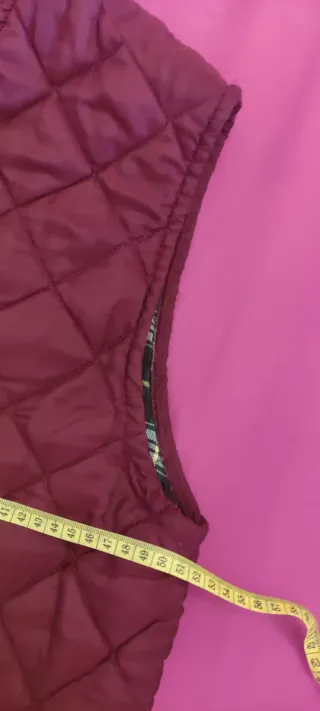 Chaleco acolchado rojo mujer