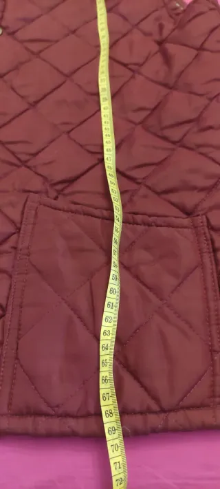 Chaleco acolchado rojo mujer