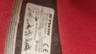 Casco Bicicleta Niño Rojo Talla S