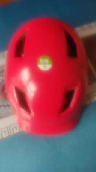 Casco Bicicleta Niño Rojo Talla S