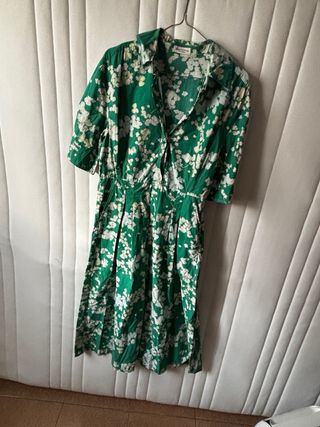 Vestido Marc O'Polo verde estampado floral