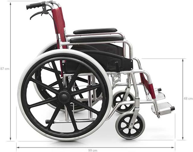 Silla de ruedas plegable QUIRUMED ALK864LBJ