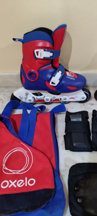 Patines Oxelo Talla 30-32 con Accesorios