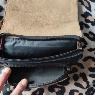 Bolso artesanal piel multicolor