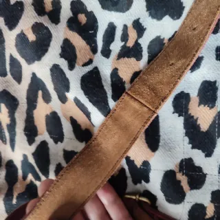 Bolso artesanal piel multicolor