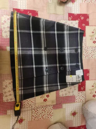 Falda Yessica cuadros con cremallera