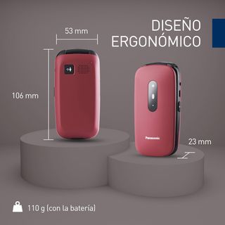 Panasonic KX-TU446EXR 2G Teléfono Móvil Mayores