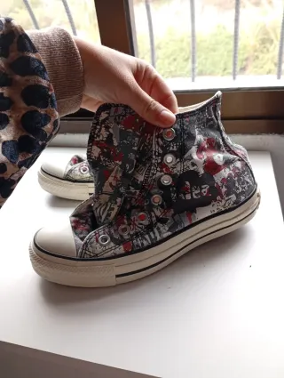 Converse Talla 39 Multicolor/Blanco