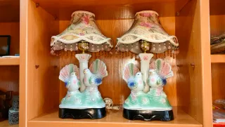 Lampade Vintage Palomas in Porcellana 640513971