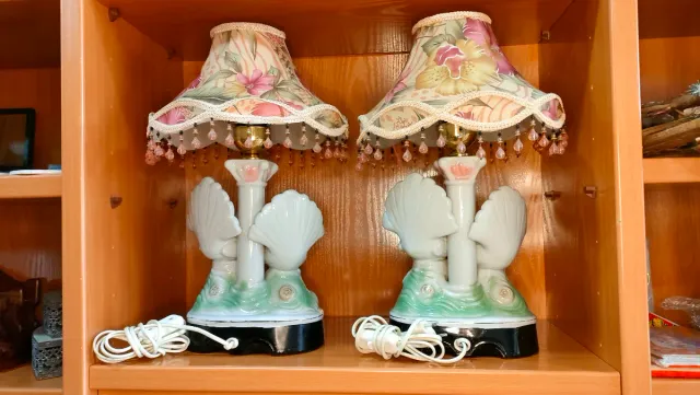 Lampade Vintage Palomas in Porcellana 640513971