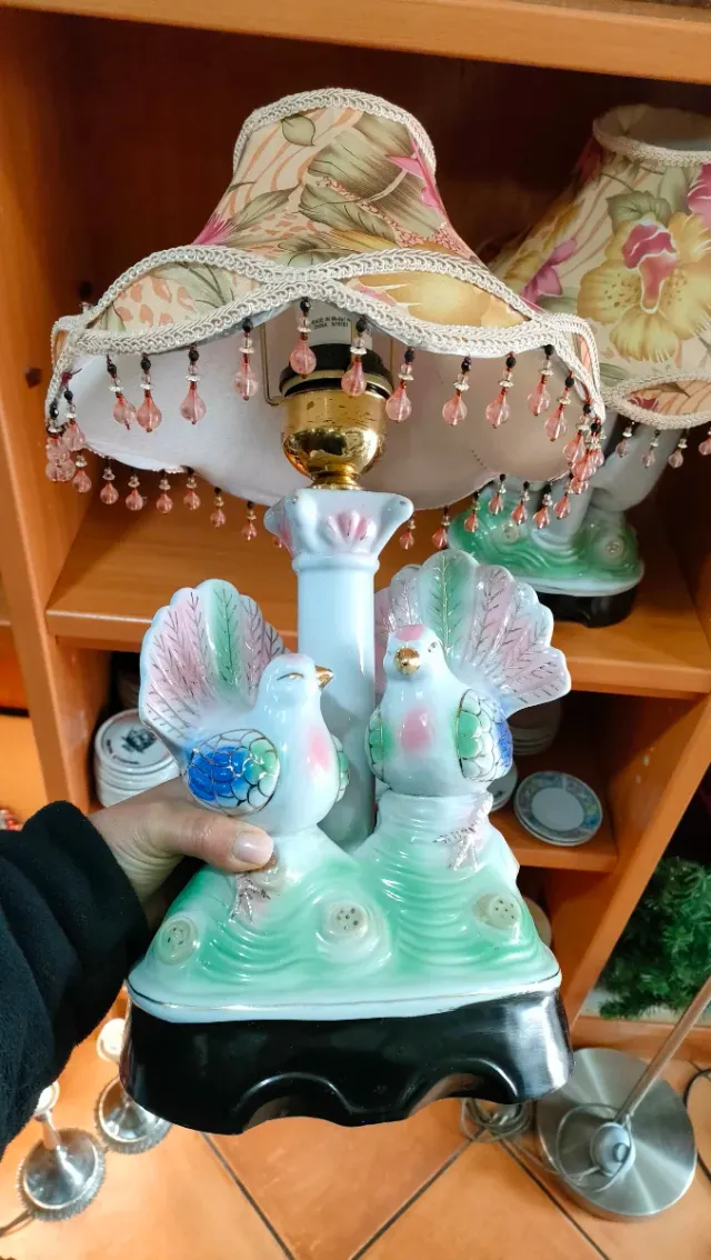 Lampade Vintage Palomas in Porcellana 640513971