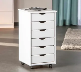 Cajonera blanca 6 cajones Interlink.