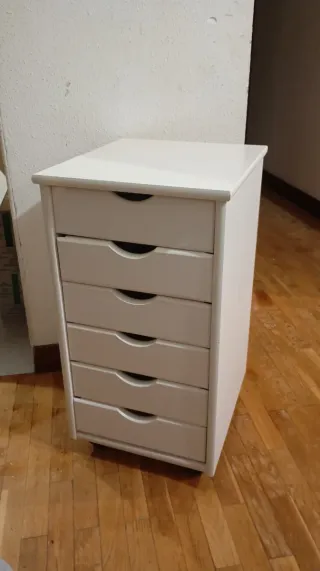 Cajonera blanca 6 cajones Interlink.