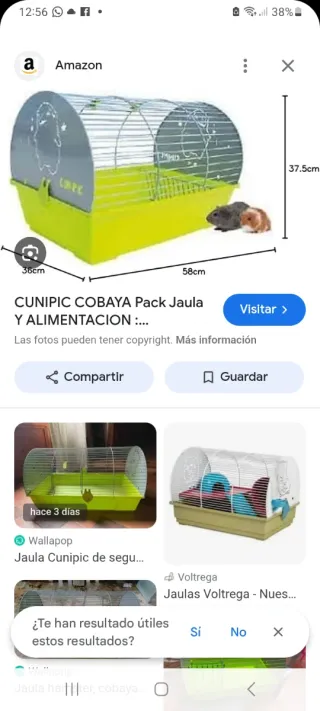 Jaula para conejos y cobayas