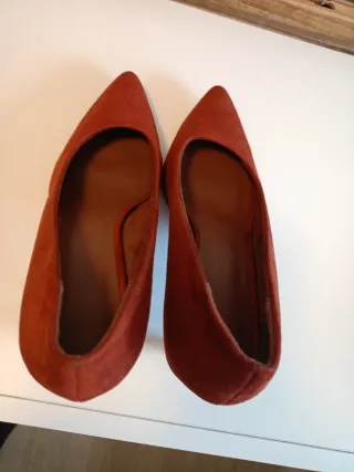 Zapatos de tacón rojos/marrones