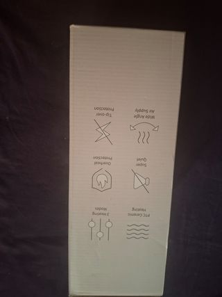 Calentador Eléctrico Negro