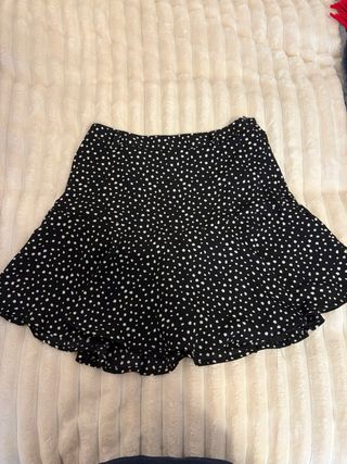 Falda pantalón cuadros y lunares