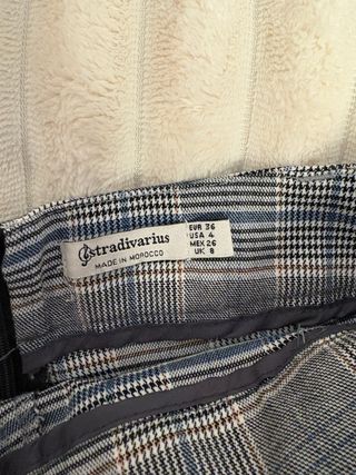 Falda pantalón cuadros y lunares