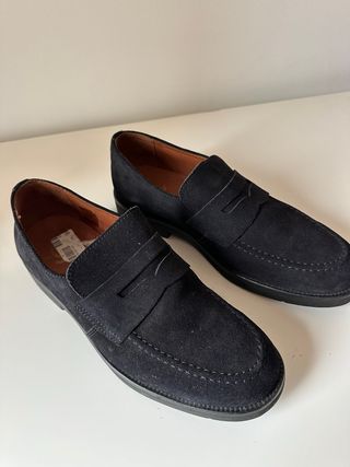 Mocasines de ante marrón oscuro