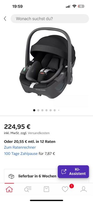 Maxi-Cosi Silla de Coche Negro