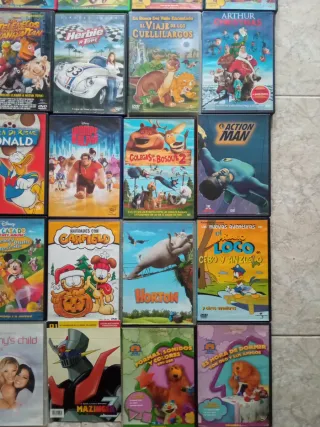 40 PELÍCULAS DVD DISNEY y OTRAS INFANTILES VARIAS