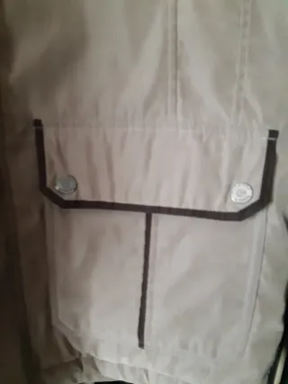 Trenca Beige y Marrón