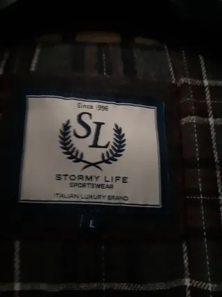 Trenca Beige y Marrón