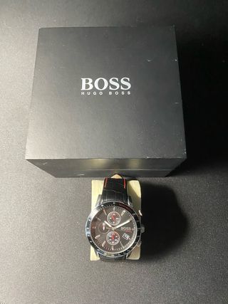 Reloj Hugo Boss Taquímetro Negro/Rojo 44mm