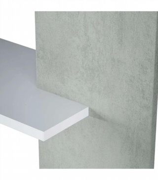 Estantería 5 Baldas. Blanco Artik/Cemento