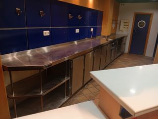 Mostrador de acero inoxidable